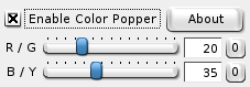 Color Popper interface
